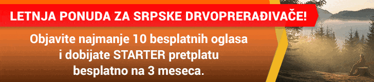 Letnja ponuda za srpske drvoprerađivače!